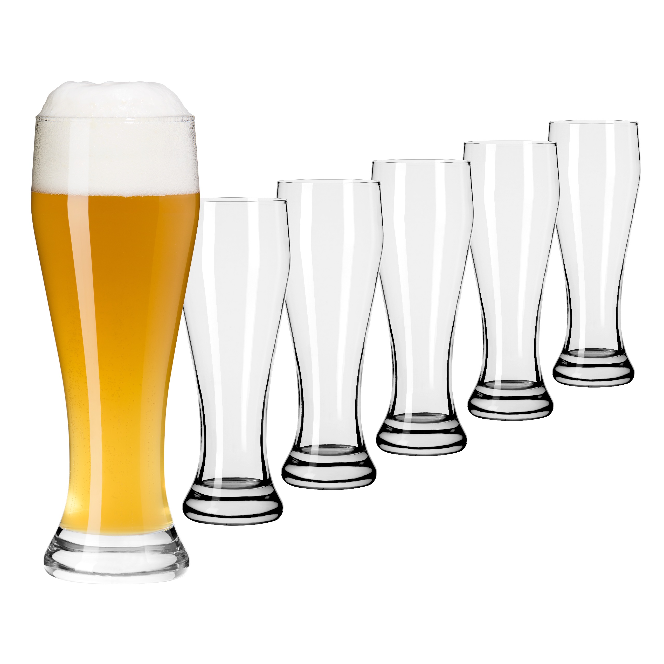 Weizenbierglas 6er-Set "Jannik"