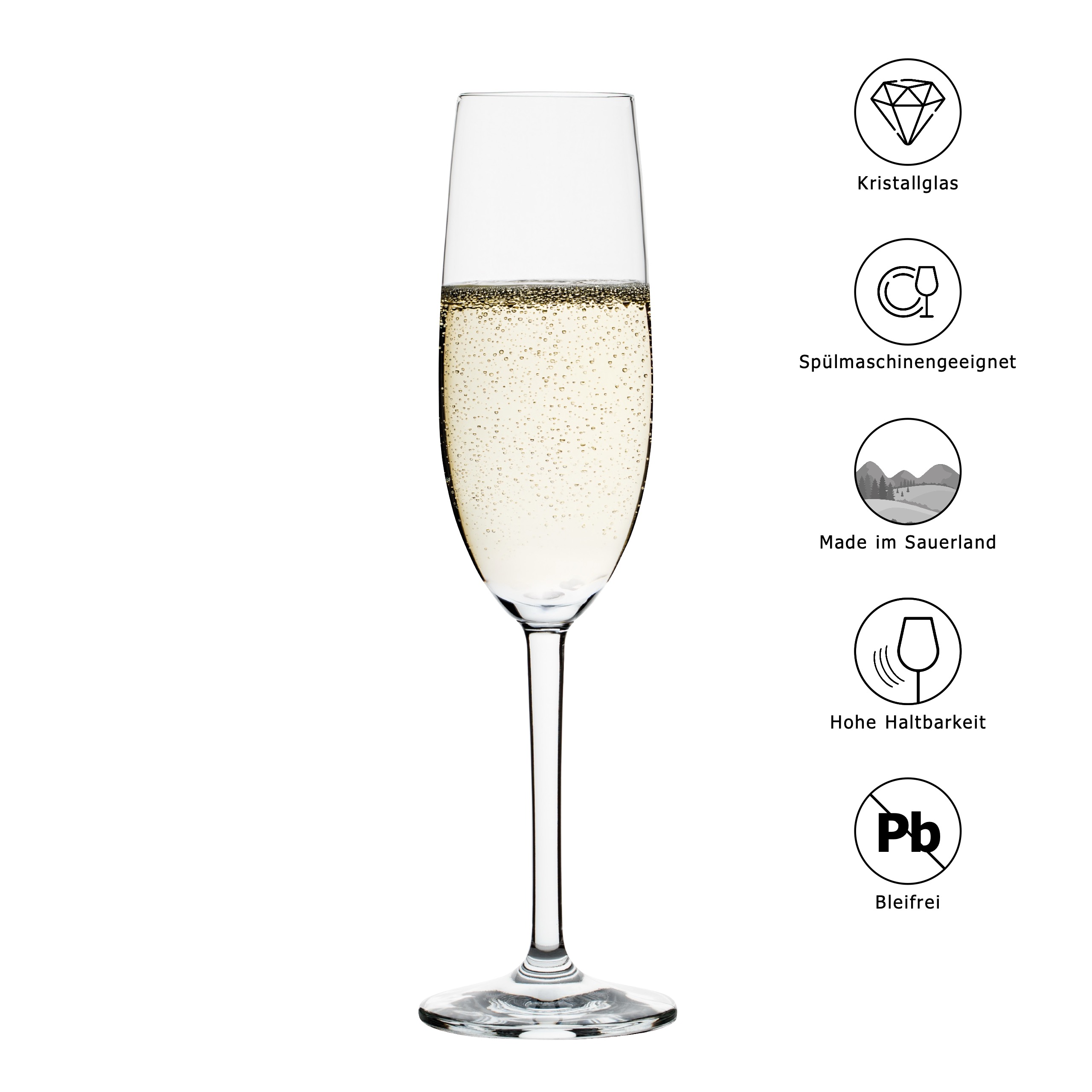 Sektglas 6er-Set "Martina"