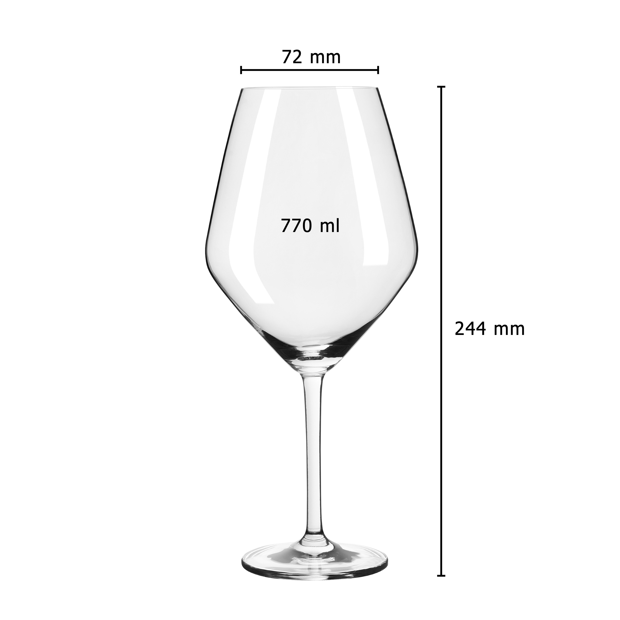 Burgunderglas 6er-Set "Lea"